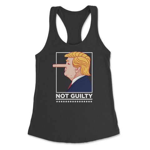 “Not Guilty” Funny anti-Trump Political Humor anti-Trump graphic - Black