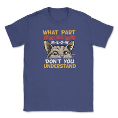 What Part of the Meow You Don’t You Understand Cat Lovers print - Purple