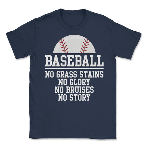 Funny Baseball Player Lover Motivational Inspirational Quote graphic - Navy