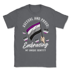Asexual and Proud: Embracing My Unique Identity design Unisex T-Shirt - Smoke Grey