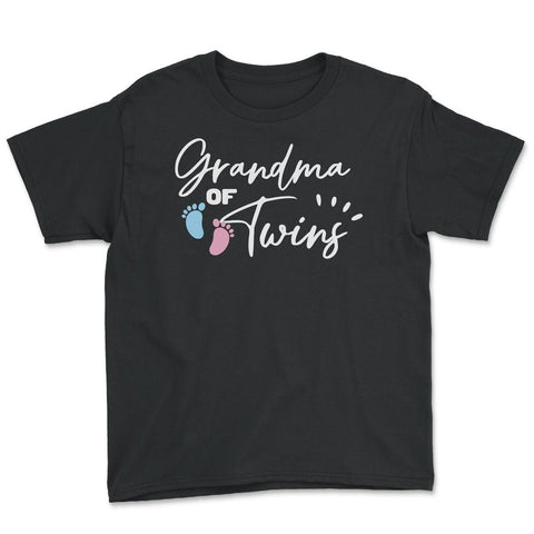 Funny Grandma Of Twins Proud Grandmother Of Grandkids product Youth - Black