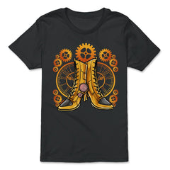 Steampunk Gears Female Boots - Unique Style For The Bold graphic - Premium Youth Tee - Black