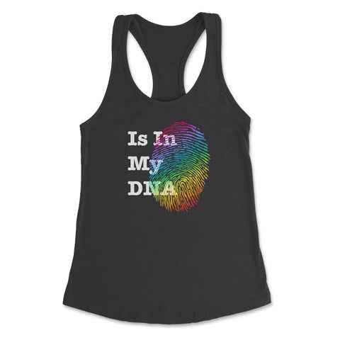Is In My DNA Rainbow Flag Gay Pride Fingerprint Design graphic