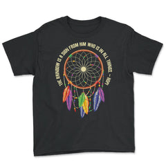 Dreamcatcher Native American Tribal Native Americans print - Youth Tee - Black