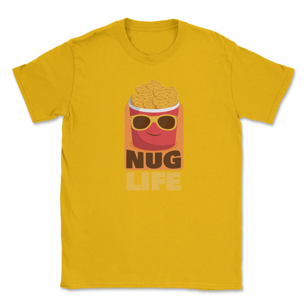 Nug Life Kawaii Chicken Nuggets Bucket Character Hilarious print - Gold