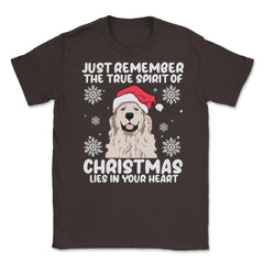 Just Remember True Spirit of Christmas Lies in Your Heart graphic - Brown