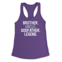 Funny Brother Uncle Godfather Legend Uncles Appreciation design - Purple