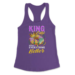 Mardi Gras King Cake Makes Everything Better Funny product Women's - Purple