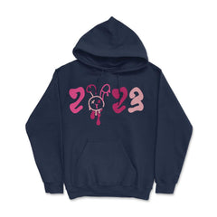 Chinese New Year of the Rabbit 2023 Pastel Goth Aesthetic graphic - Hoodie - Navy