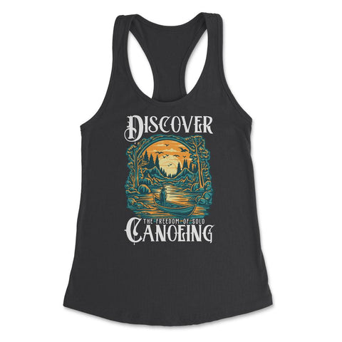 Solo Canoeing Discover the Freedom of Solo Canoeing design Women's - Black