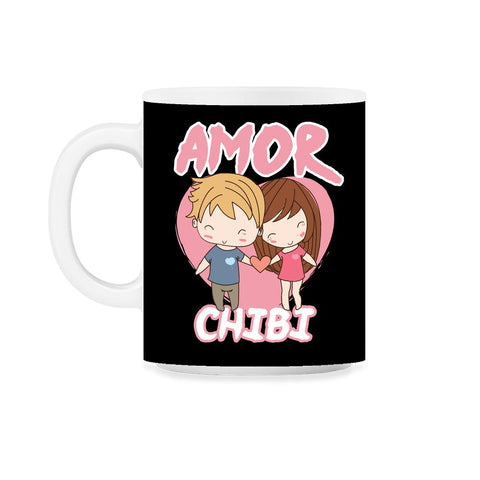 Amor Chibi Anime Couple Humor 11oz Mug