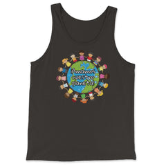 Happy Earth Day for Kids Around the World graphic - Tank Top - Black