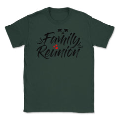 Family Reunion Beach Tropical Vacation Gathering Relatives print - Forest Green