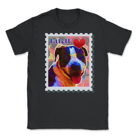 Pitbull Love Stamp product Tee Gifts graphic design Tee Gift Unisex