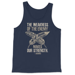 Peacock Feathers Motivational Native Americans product - Tank Top - Navy