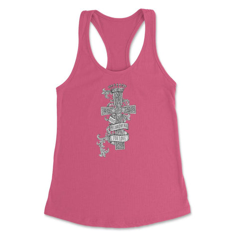 Jesus You Carried my Pain for Love Women's Racerback Tank