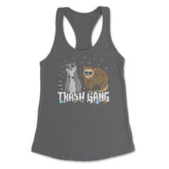 Trash Gang Funny Possum & Raccoon Lover Trash Animal Pun print - Dark Grey