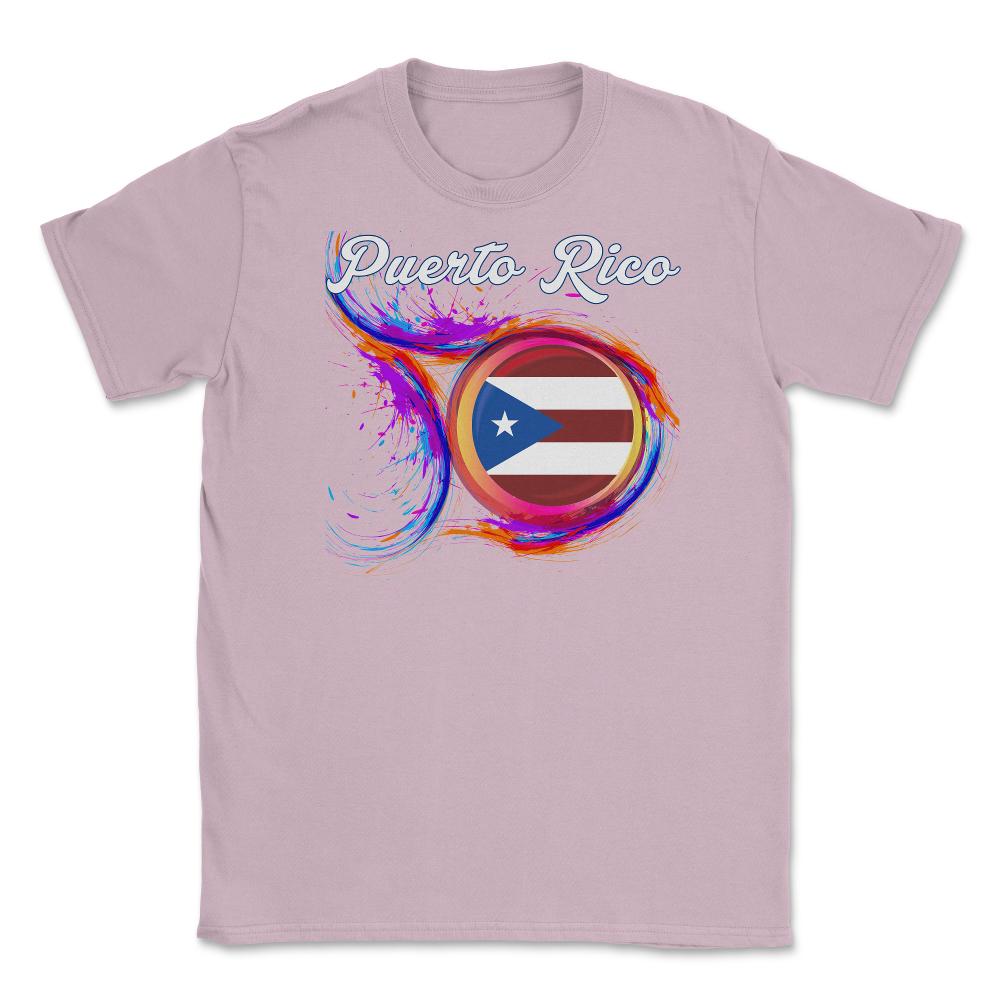 Puerto Rico Flag Gay Holi Greeting Boricua by ASJ graphic Unisex - Light Pink