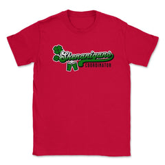St. Patrick's Day Funny Shenanigans Coordinator product Unisex T-Shirt - Red