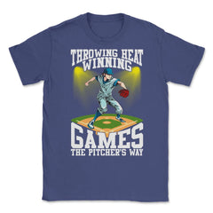 Pitchers Throwing Heat-Winning Games the Pitcher’s Way product Unisex - Purple