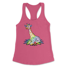 Rainbow Giraffe Gay Pride Gift product Women's Racerback Tank