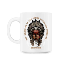 Chieftain Peacock Feathers Motivational Native Americans product - 11oz Mug - White