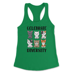 Funny Celebrate Diversity Cat Breeds Owner Of Cats Pets design - Kelly Green