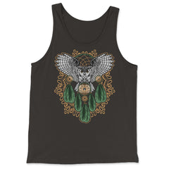 Owl Dreamcatcher Boho Mystical Hand-Drawn Design product - Tank Top - Black