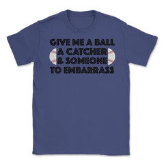 Funny Baseball Pitcher Humor Ball Catcher Embarrass Gag product - Purple