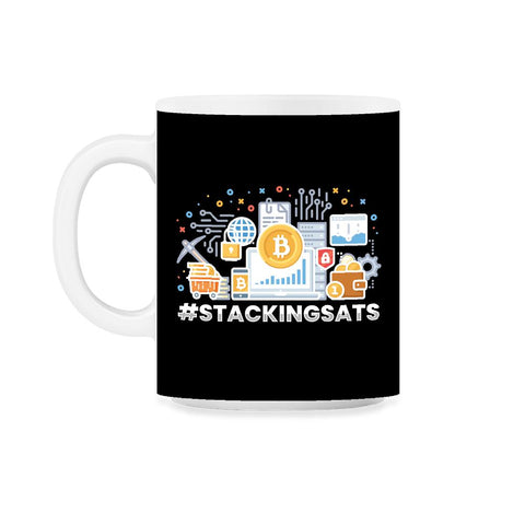 #StackingSats Bitcoin Blockchain Cryptocurrency For Fans design 11oz