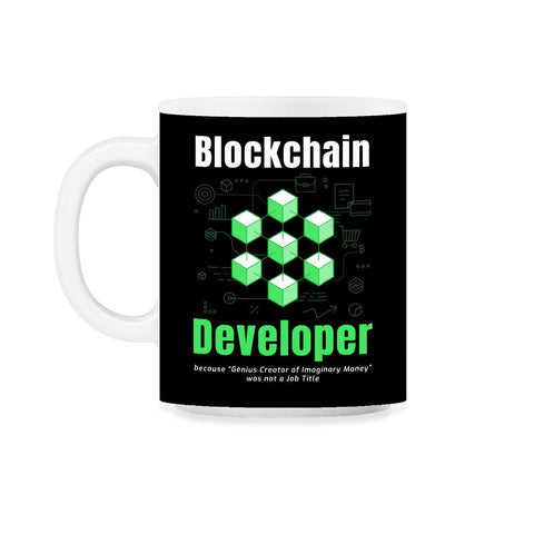 Blockchain Developer Definition For Bitcoin & Crypto Fans print 11oz
