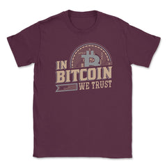 In Bitcoin We Trust Blockchain Slogan Theme For Crypto Fans design