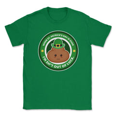Saint Patty’s Day Theme Funny Poop Emoticon Meme design Unisex T-Shirt