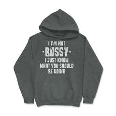 Funny I Am Not Bossy I Know What You Should Be Doing Sarcasm product - Dark Grey Heather