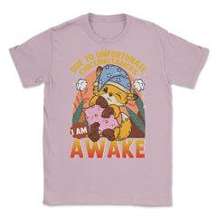 Sleepy Kawaii Fox Due To Unfortunate Circumstances I’m Awake product - Light Pink