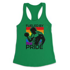Fueled by Pride Gay Pride Iron Guy2 Gift product Women's Racerback - Kelly Green