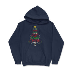I Wish You a Very Scary Christmas Funny Kawaii Xmas Tree product - Hoodie - Navy