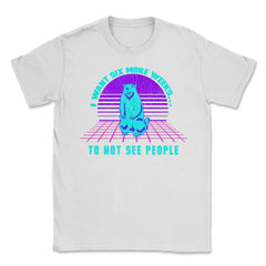 Vaporwave Groundhog Funny Humor Design design Unisex T-Shirt
