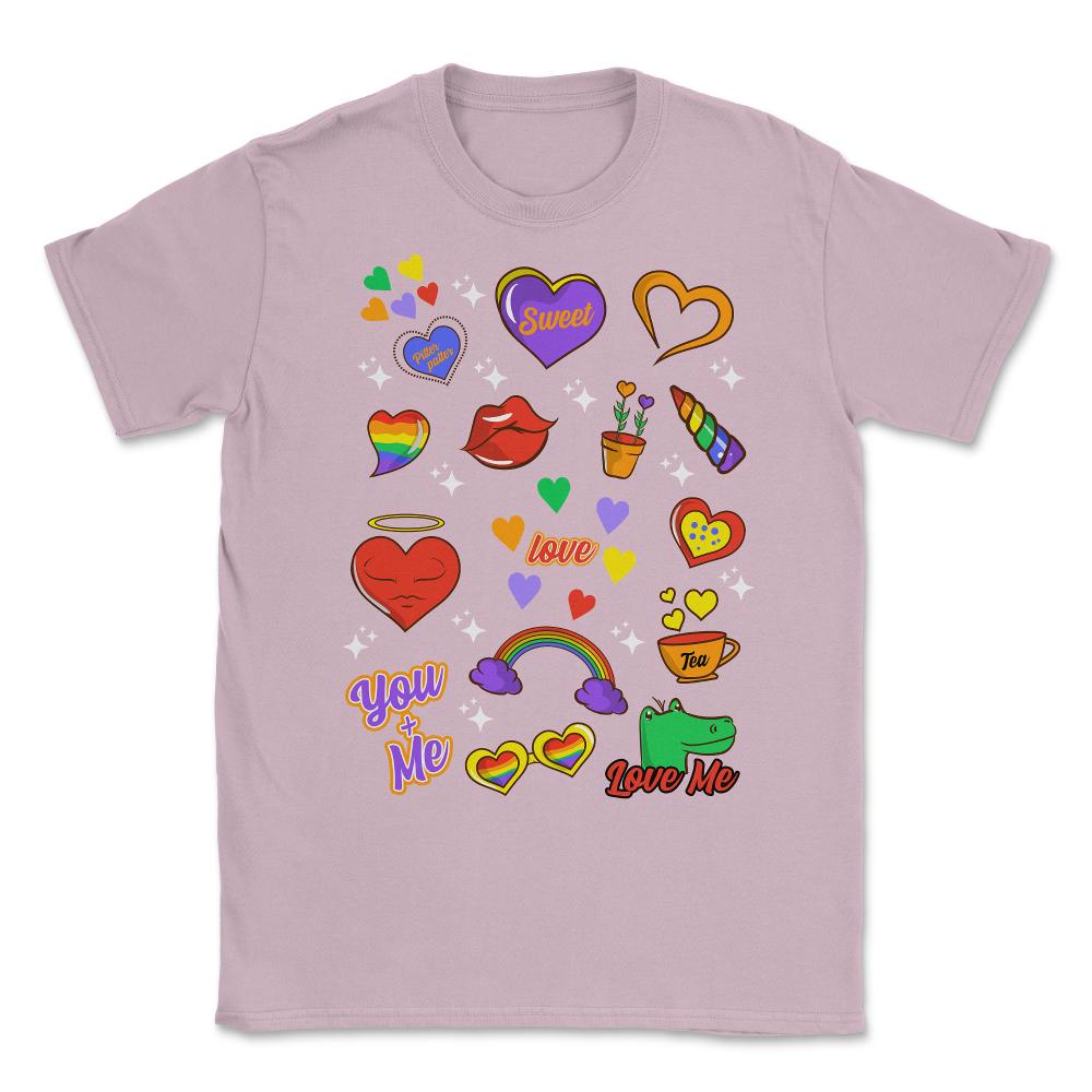 Gay Pride LGBTQ+ Collection Fun Gift design Unisex T-Shirt - Light Pink