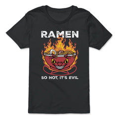 Devil Ramen Bowl Halloween Spicy Hot Graphic graphic - Premium Youth Tee - Black