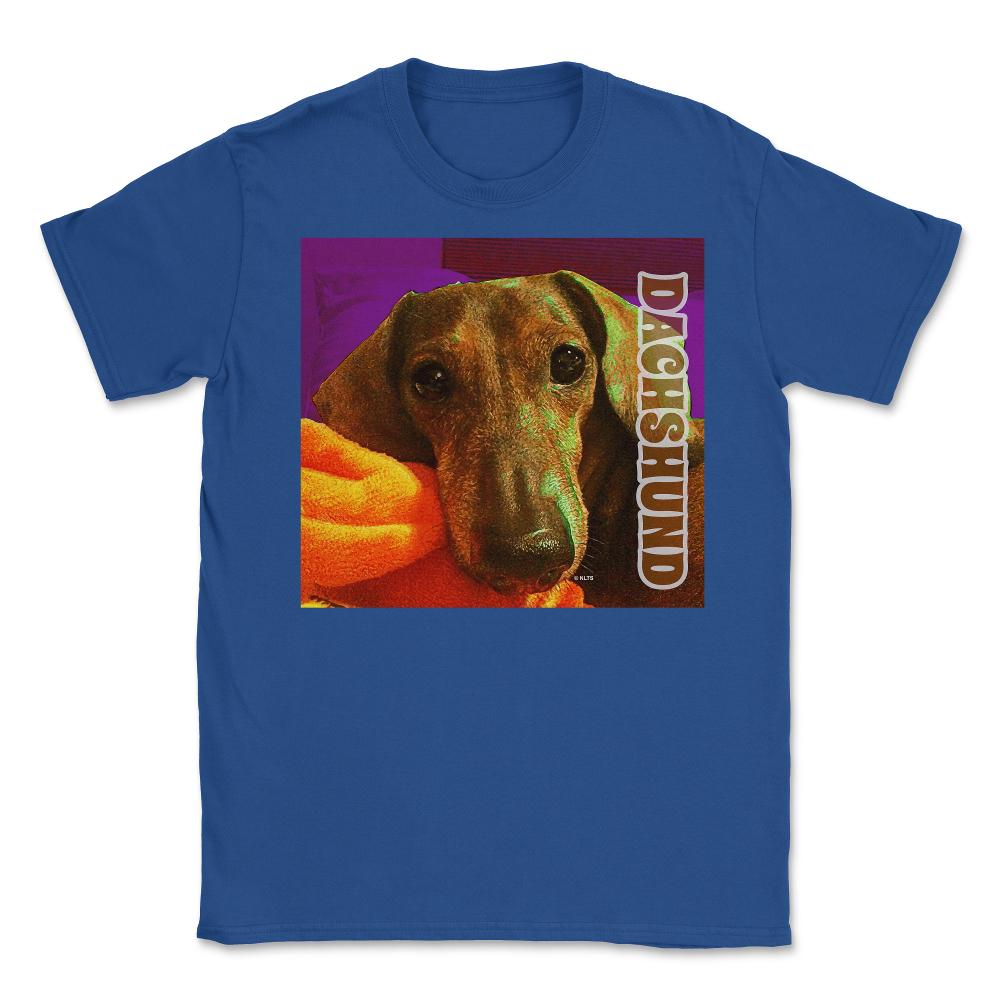 Dachshund dog print Weiner Dog product Gifts Tees Unisex T-Shirt - Royal Blue