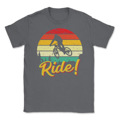 Mountain Bike Retro Vintage Grunge Cycling Biker Gift product Unisex - Smoke Grey