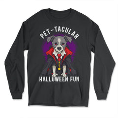 Pet-tacular Dog Halloween Design Graphic For Dog Lovers design - Long Sleeve T-Shirt - Black