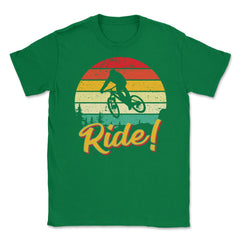 Mountain Bike Retro Vintage Grunge Cycling Biker Gift product Unisex - Green