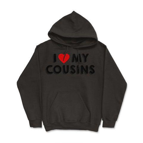 Funny I Love My Cousins Family Reunion Gathering Party print Hoodie - Black