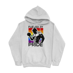 Fueled by Pride Gay Pride Iron Guy2 Gift product Hoodie - White