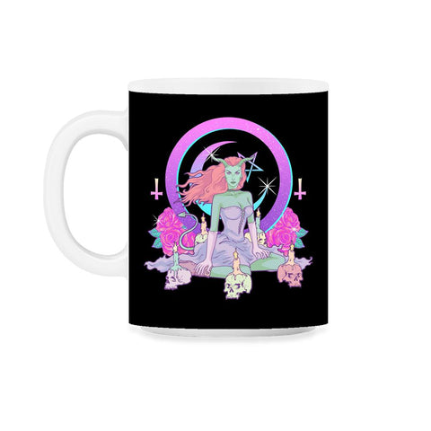 Pastel Goth Anime Diva Halloween Gift design 11oz Mug
