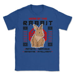 Chinese Year of Rabbit 2023 Chinese Aesthetic graphic Unisex T-Shirt - Royal Blue