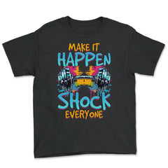 Fitness Dumbbell Make It Happen Shock Everyone Color Splash product - Youth Tee - Black
