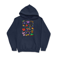 Gay Pride LGBTQ+ Collection Fun Gift design Hoodie - Navy